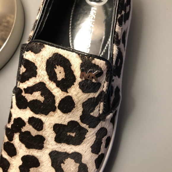 Michael Kors slip on runner. Pony hair animal. Size 5 1/2 ladies. Worn once. - Picture 4 of 5